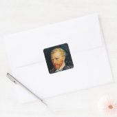 Sticker Carré Vincent van Gogh | Autoportrait, 1887 (Enveloppe)