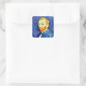 Sticker Carré Vincent van Gogh - Autoportrait, 1889, (Sac)