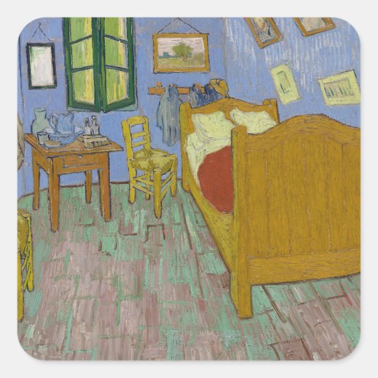 Sticker Carré Vincent Van Gogh Bedrome Painting (Devant)
