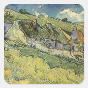 Sticker Carré Vincent van Gogh - Chaumières