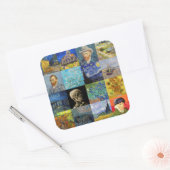 Sticker Carré Vincent van Gogh - chefs-d'oeuvre Mosaic Patchwork (Enveloppe)
