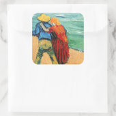 Sticker Carré Vincent van Gogh - Deux amoureux (Sac)