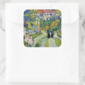 Sticker Carré Vincent van Gogh - Escalier à Auvers (Sac)