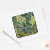 Sticker Carré Vincent van Gogh - Giant Peacock Moth (Enveloppe)