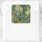 Sticker Carré Vincent van Gogh - Giant Peacock Moth (Sac)