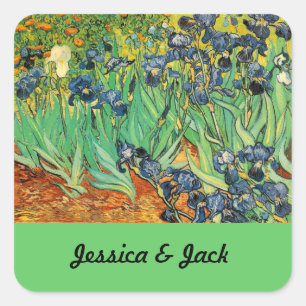 Sticker Carré Vincent van Gogh,Iris