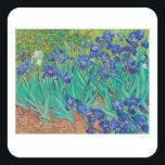 STICKER CARRÉ VINCENT VAN GOGH "IRISES" ENVELOPE SEAL<br><div class="desc">VINCENT VAN GOGH "IRISES" ENVELOPE SEAL STICKER</div>
