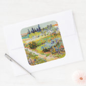 Sticker Carré Vincent van Gogh - Jardin à Arles (Enveloppe)