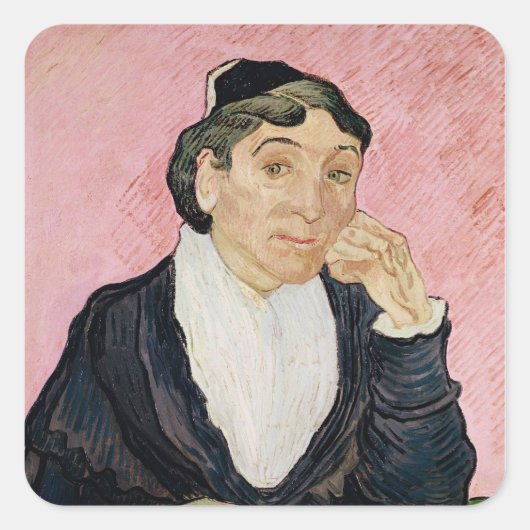 Sticker Carré Vincent van Gogh | La femme d'Arles (Devant)