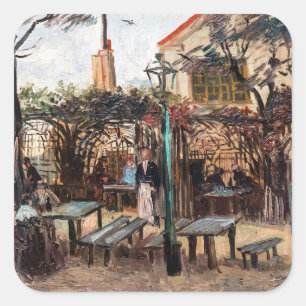 Sticker Carré Vincent Van Gogh - La Guinguette sur Montmartre