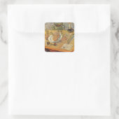 Sticker Carré Vincent van Gogh - La vie morte avec tableau (Sac)