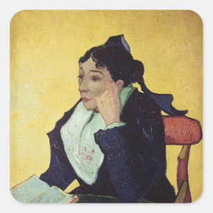 Sticker Carré Vincent van Gogh   L'Arlesienne 1888