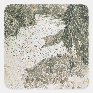 Sticker Carré Vincent van Gogh Le coin du parc, 1888
