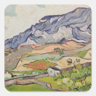 Sticker Carré Vincent van Gogh   Les Alpilles, 1890