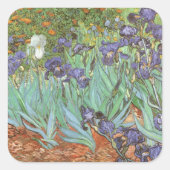 Sticker Carré Vincent van Gogh - Les Iris (Devant)