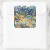 Sticker Carré Vincent van Gogh - Oliviers : Ciel bleu vif (Sac)
