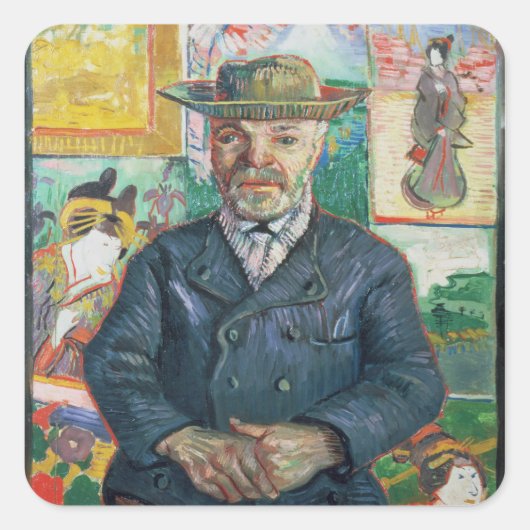 Sticker Carré Vincent van Gogh | Père Tanguy (Devant)