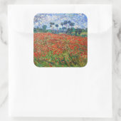 Sticker Carré Vincent van Gogh - Poppy Field (Sac)