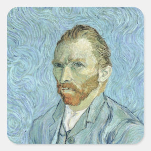 Sticker Carré Vincent van Gogh   Self Portrait 1889