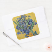 Sticker Carré Vincent van Gogh - Vase avec Irises (Enveloppe)