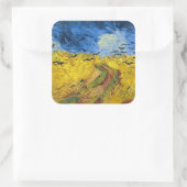 Sticker Carré Vincent van Gogh - Wheatfield with Crows (Sac)