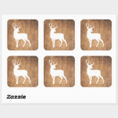 Sticker Carré Vintaga Beauté Bois & Cerfs (Feuille)