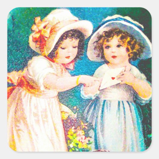 Sticker Carré Vintage (Devant)