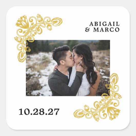 Sticker Carré Vintage (Devant)