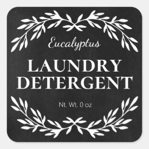 Sticker Carré Vintage Chalboard do-it-yourself Lave-linge Déterg