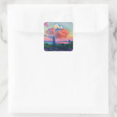 Sticker Carré Vintage Le nuage rose (1896) (Sac)