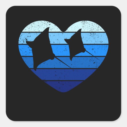 Sticker Carré Vintage Manta (Devant)