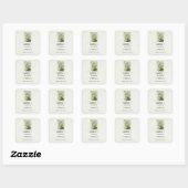 Sticker Carré Vintage Pot of Gold and Rainbow (Feuille)