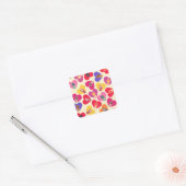 Sticker Carré Vintage Rustic Cat Paw (Enveloppe)