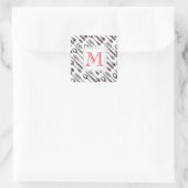 Sticker Carré Vintage Silverware Classic Foodie Initial (Sac)