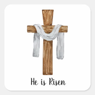 Sticker Carré Vintage Waterton Cross Pâques