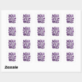 Sticker Carré Vinyle Marveleux Violet Clair Style (Feuille)