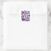 Sticker Carré Vinyle Marveleux Violet Clair Style (Sac)