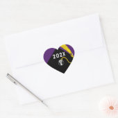 Sticker Carré violet de l'équipe de crosse 2025 (Enveloppe)