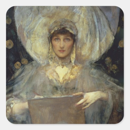 Sticker Carré Violet, duchesse de Rutland (Devant)