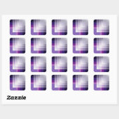 Sticker Carré Violet et blanc (Feuille)