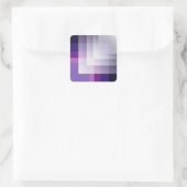 Sticker Carré Violet et blanc (Sac)