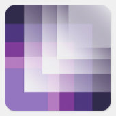 Sticker Carré Violet et blanc (Devant)