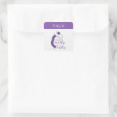 Sticker Carré Violet Je Sens Knitty, Oh Tellement Knitty (Sac)