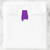 Sticker Carré Violet Pourpre Alabama (Sac)