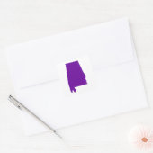 Sticker Carré Violet Pourpre Alabama (Enveloppe)