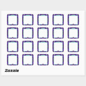 Sticker Carré Violet W3 (Feuille)