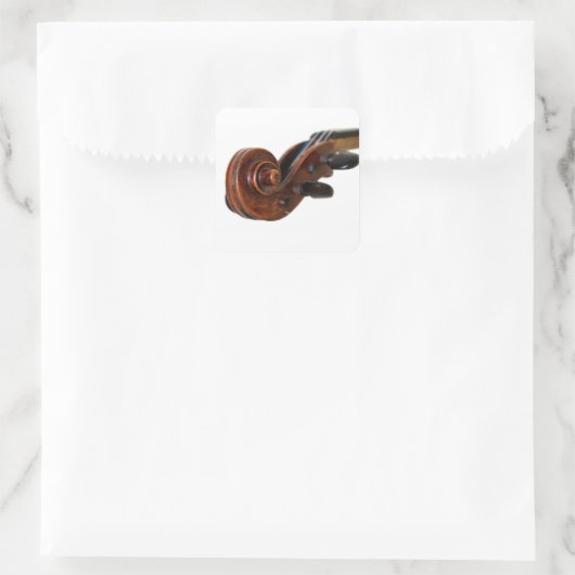 Sticker Carré Violin Scroll (Sac)