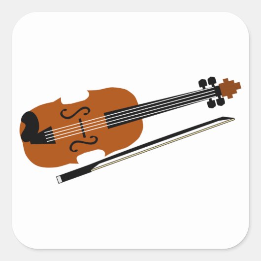 Sticker Carré Violon (Devant)