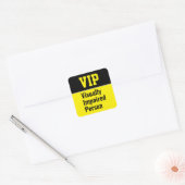 Sticker Carré VIP Visually Impaired Person (Enveloppe)