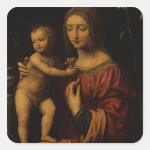 Sticker Carré Virgin and Child 2